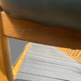 Scandinavian sofa 1970 teak and leather