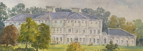 Tableau Aquarelle Parc du chateau (anglais ?) par Ronald Pickop