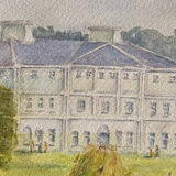 Watercolor painting Castle Park (English?) by Ronald Pickop