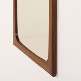 Danish rosewood mirror in the style of Aksel Kjersgaard, 1960s