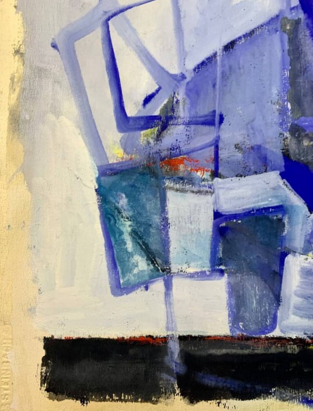 Oil on abstract paper Jean-Marie Planque