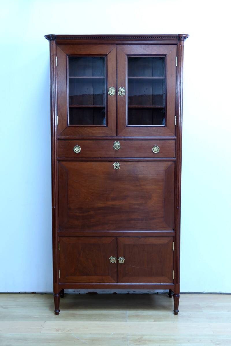 Secretary with a Mahogany Guillotine from Cuba, Louis XVI period – Late 18th century