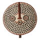 Masque soleil africain Bobo en bois - Mali