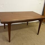 Scandinavian style teak table with extensions