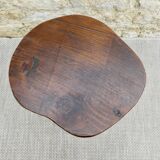 Tripod stool in raw wood