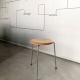 Dot Stool No. 3170 by Arne Jacobsen for Fritz Hansen in teak, 1965