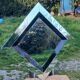 70s/80s design mirror made in Belgium