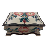 HB Quimper / Hand-decorated ceramic box