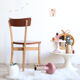 Chaise bistrot vintage en bois