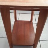 Light wooden table with 2 drawers, from the 1960s