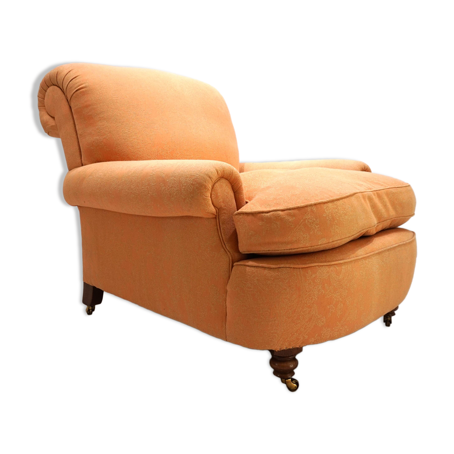 Deep seated armchair in the style of Howard & Sons