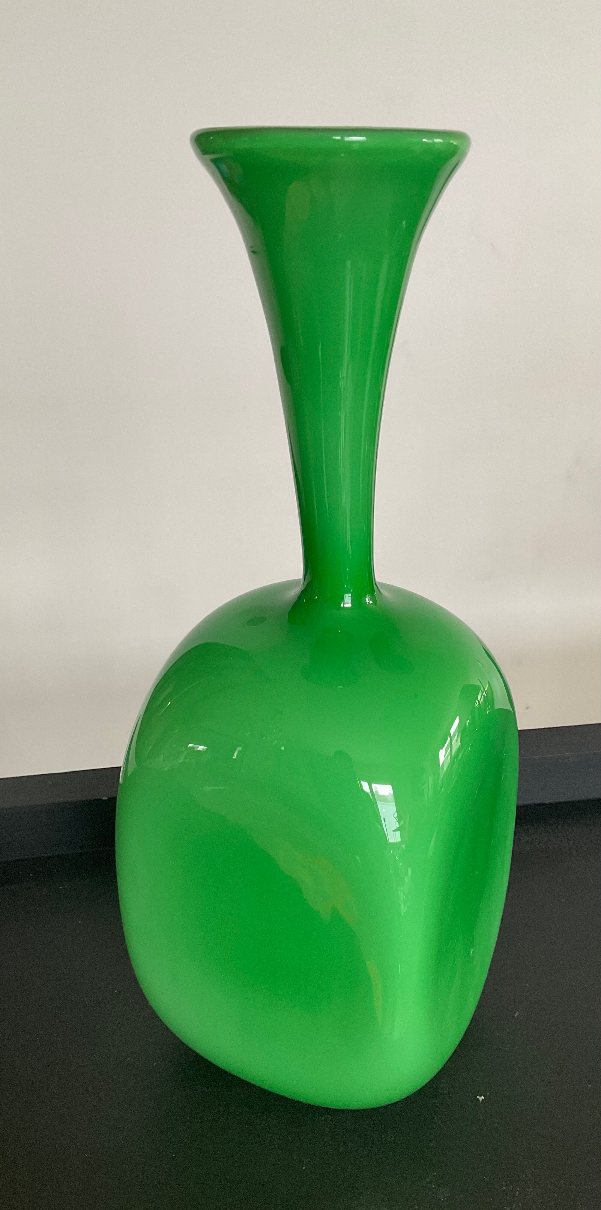 Vintage vase from the 50s in glass paste