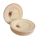 Set of 11 hand-painted earthenware plates