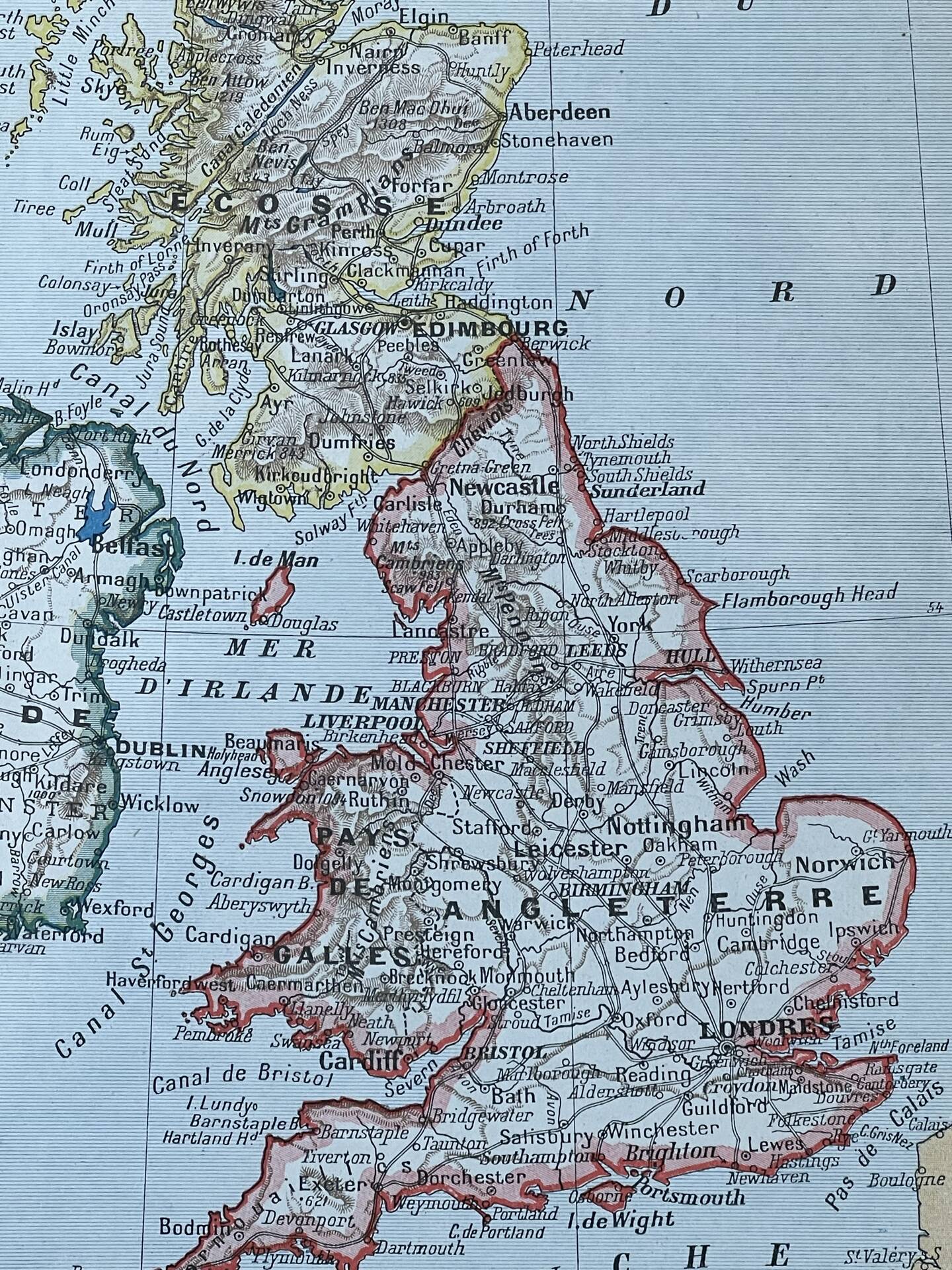 Map of Great Britain and Ireland - 20x29cm