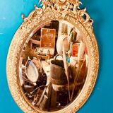 Grand miroir ovale