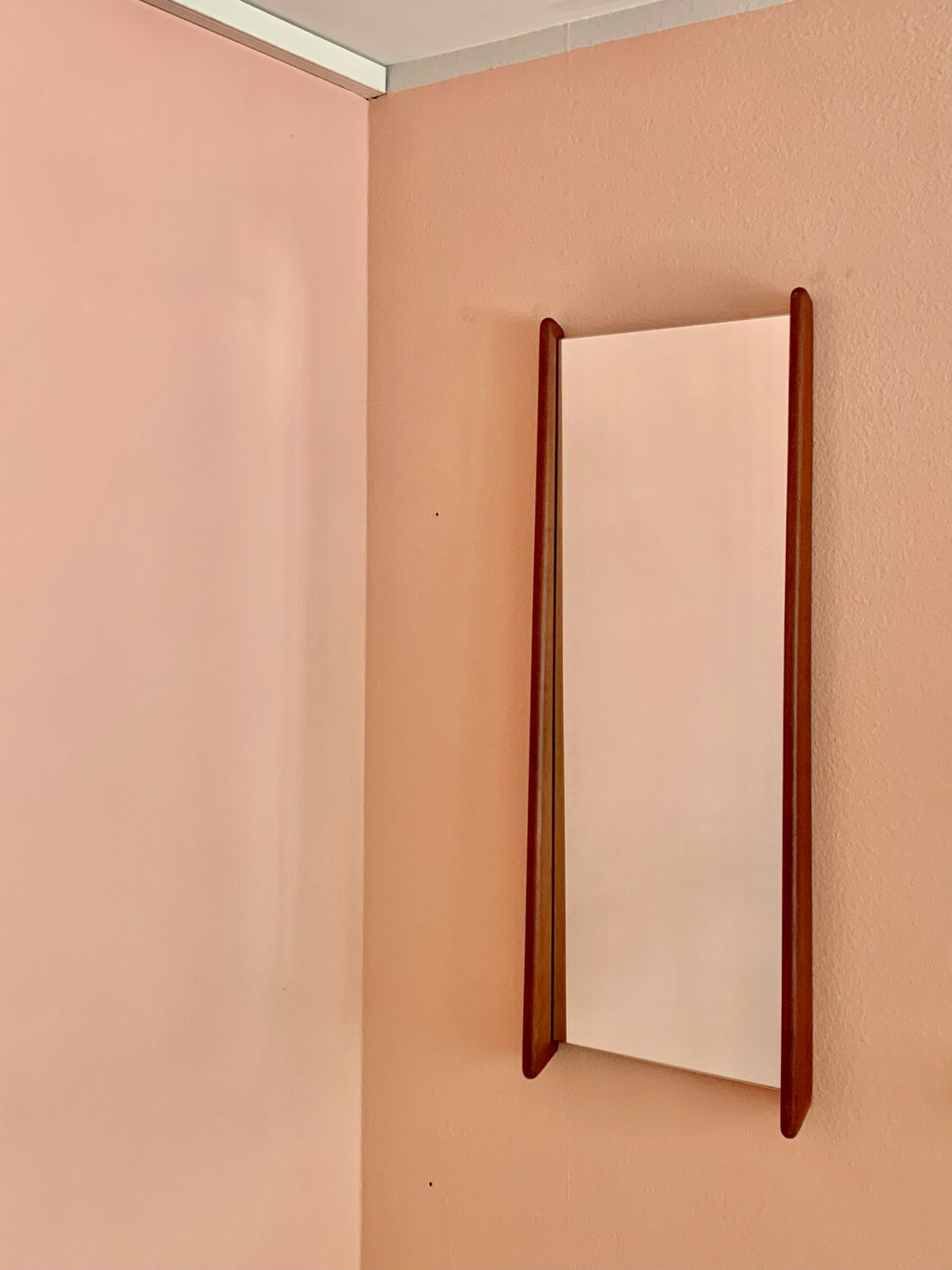 Danish teak mirror by Kai Kristiansen for Kjersgaard 1960s