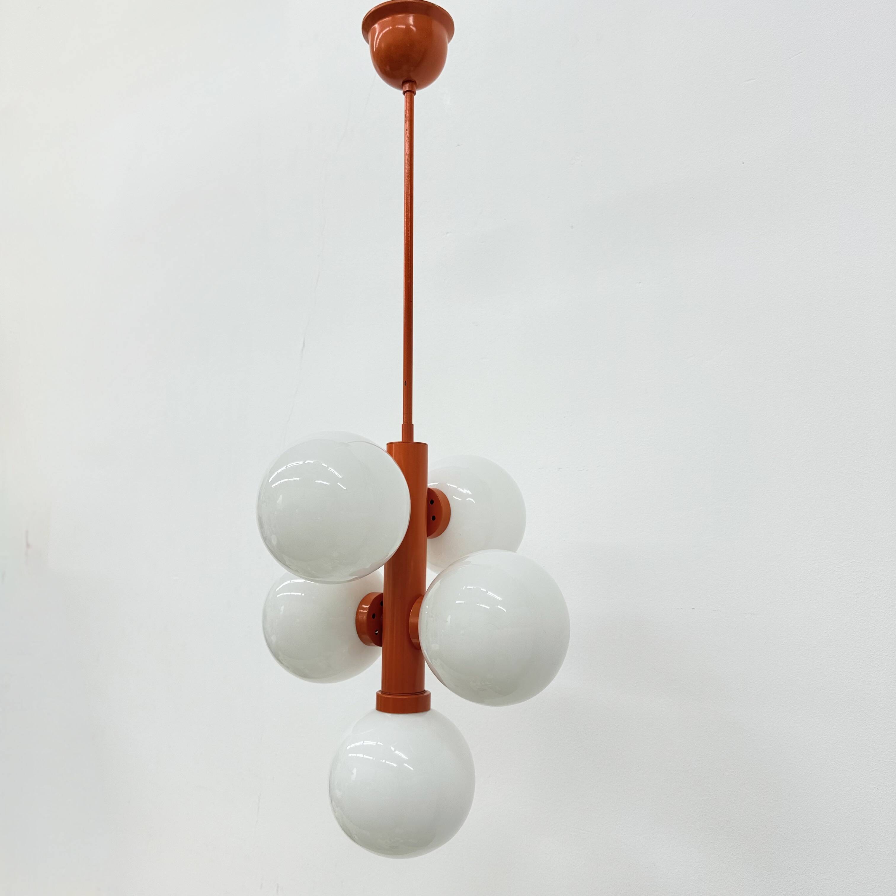 Mid-century atomic sputnik pendant lamp , 1970s
