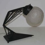 Lampe  fer forgé art déco