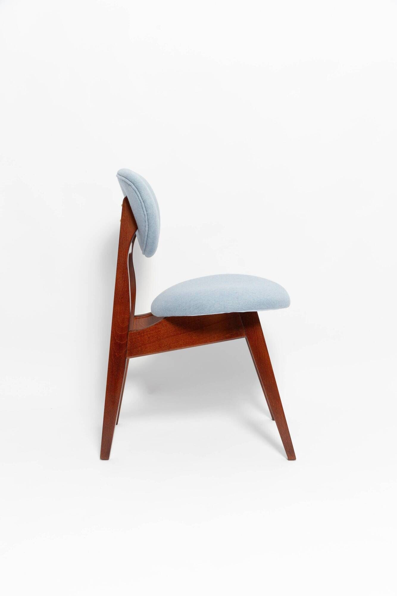 Blue Mushroom Chair Mid-Century, Type 200/128, by J. Kedziorek, Europe, 1960s