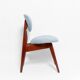 Blue Mushroom Chair Mid-Century, Type 200/128, by J. Kedziorek, Europe, 1960s