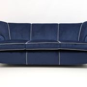 Guglielmo Ulrich Art Deco Italian Velvet Sofa, 1940s