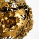Beautiful floral-style spherical metal ceiling lamp, 1970s Regency design