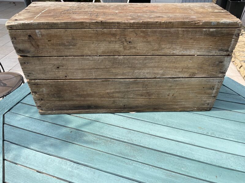 Old wooden box