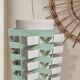 Pair of rare vintage table lamps, sculptural metal design, 1970s, 85 x 20 cm