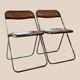 Paire de chaises "Plia" cannées par Giancarlo Piretti