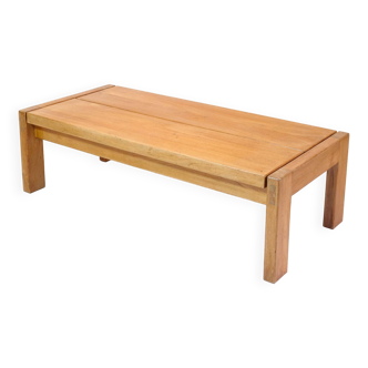 Maison Regain, elm coffee table, 1980s.