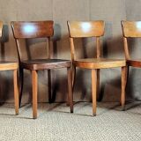 Set 4 chaises bistrot "Classic" de Horgen-Glarus Suisse années 50