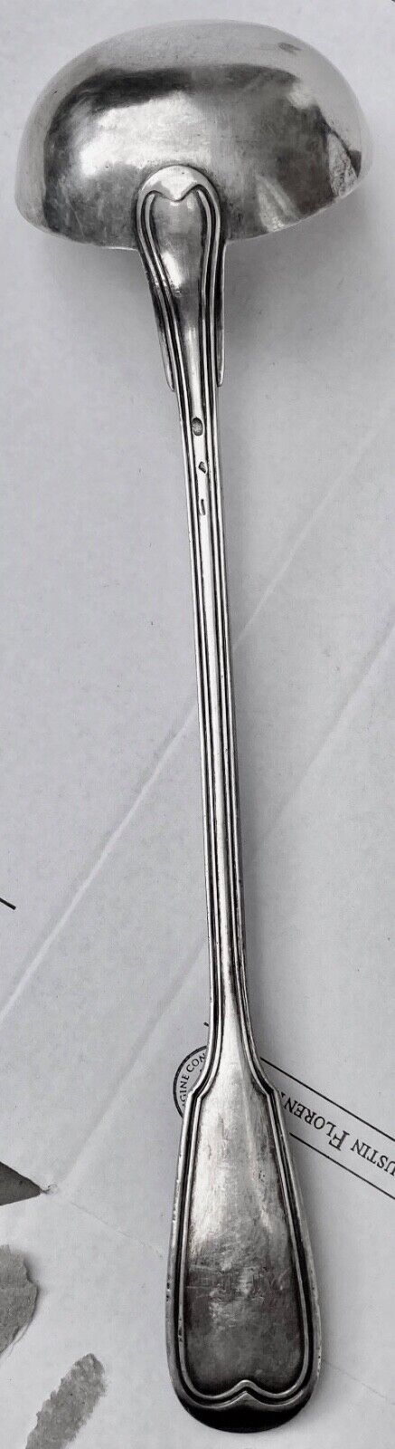 SOUP LADLE EXCELLENT CONDITION, SILVER METAL. SIGNED CHRISTOFLE - ART DECO MODEL -N°2