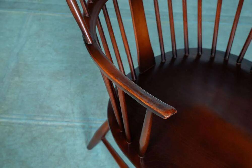 Ercol model 472 fireplace chair from the 1960s in beech.