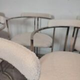 Set de 6 chaises de salle à manger vintage par Belgo Chrom, 1980