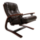 Westnofa The Panter leather lounge chair by Arnt Lande, 1970s