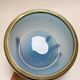 Sky blue opaline glass bowl