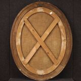 18th century oval painting still life