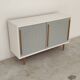 Commode bleue et blanche par Drevopodnik Brno 1960