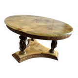 Vintage coffee table in onyx / Deknudt side table