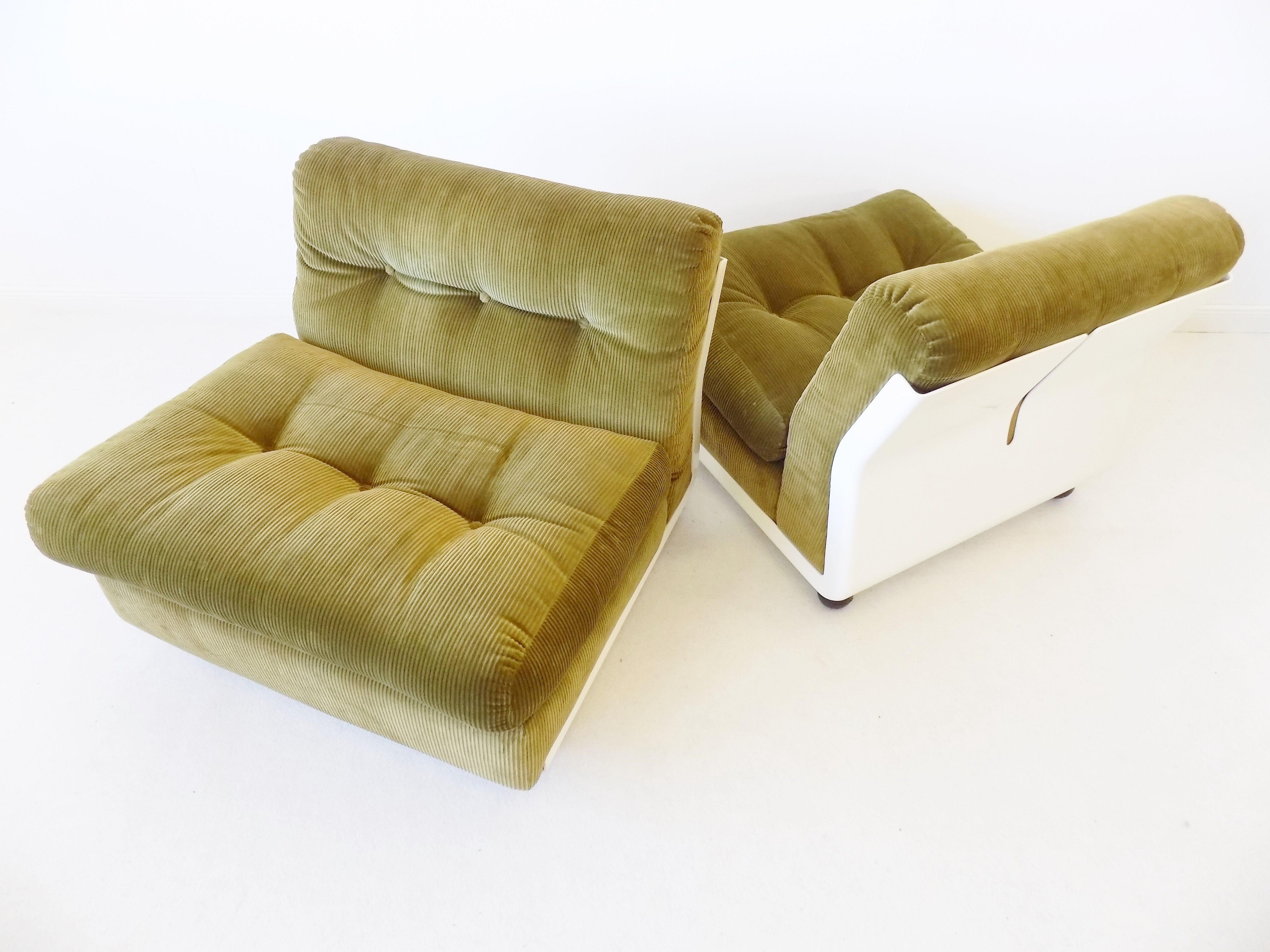 C&B Italia Amanta set of 2 lounge chairs by Mario Bellini 70s