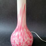 Vintage glass lamp foot Italy by Carlo Moretti