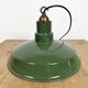 Industrial British Green Enamel Factory Pendant Lamp, 1960s