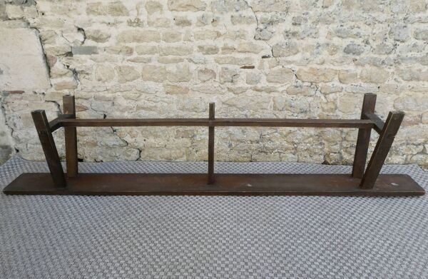 Banc ancien en bois massif, 2 m