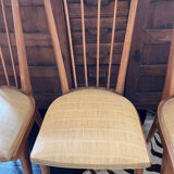 Suite de 4 chaises 1950