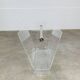 Plexiglas and brass magazine rack, David Lange, 1970s