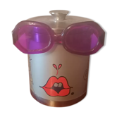 Psychadelic ice bucket 1970 head glasses