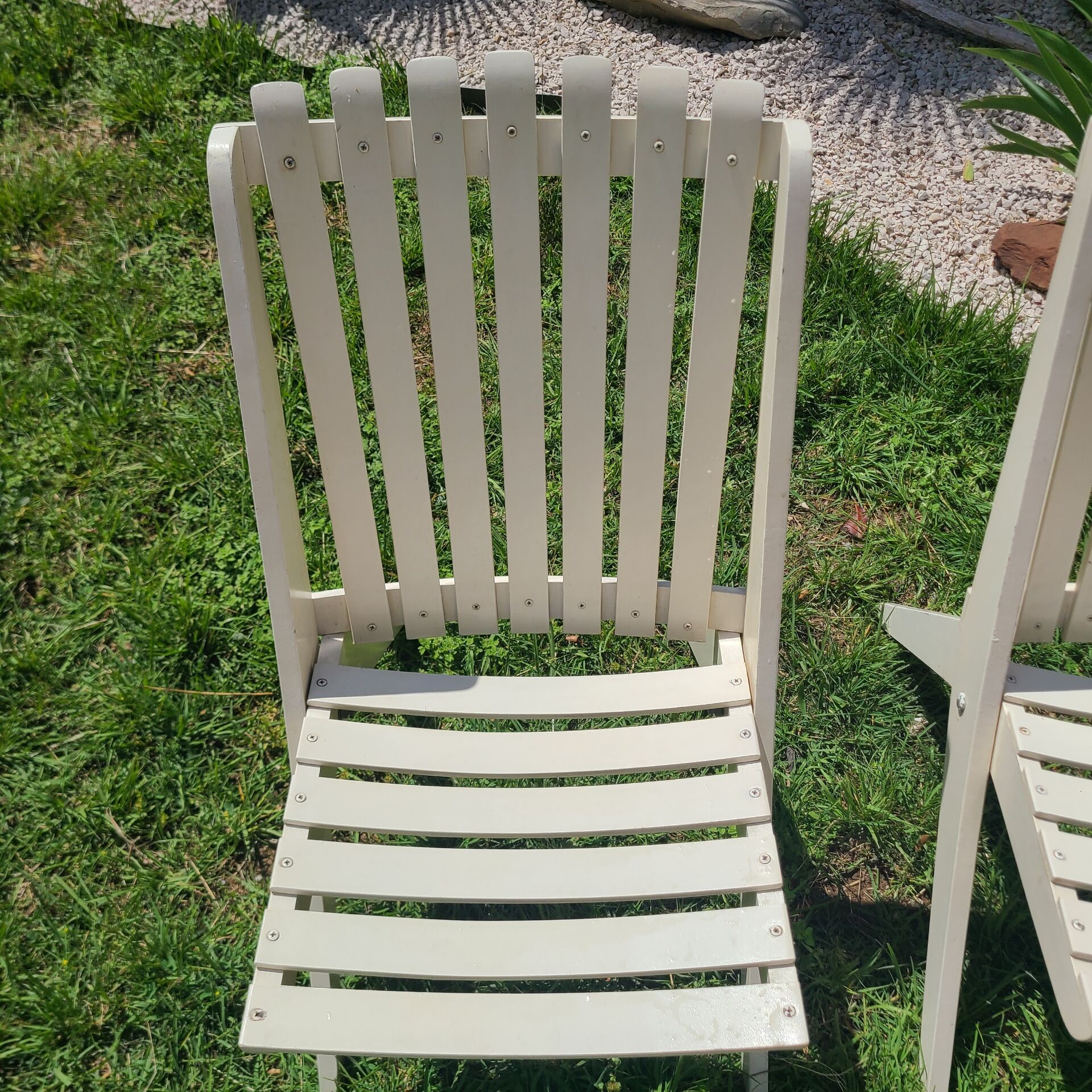 Vintage 1970s folding garden chair