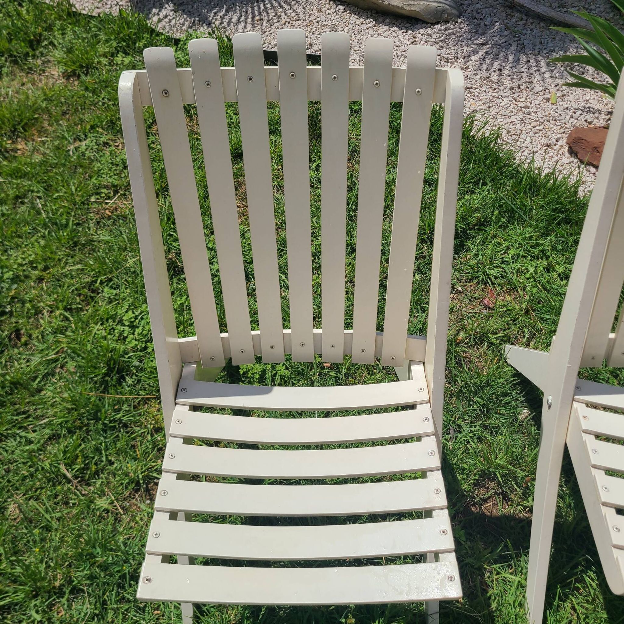 Chaise de jardin vintage années 1970 pliante