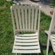 Vintage 1970s folding garden chair