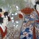 Pair of dishes in Satsuma Kyoto Kinkozan faience late nineteenth